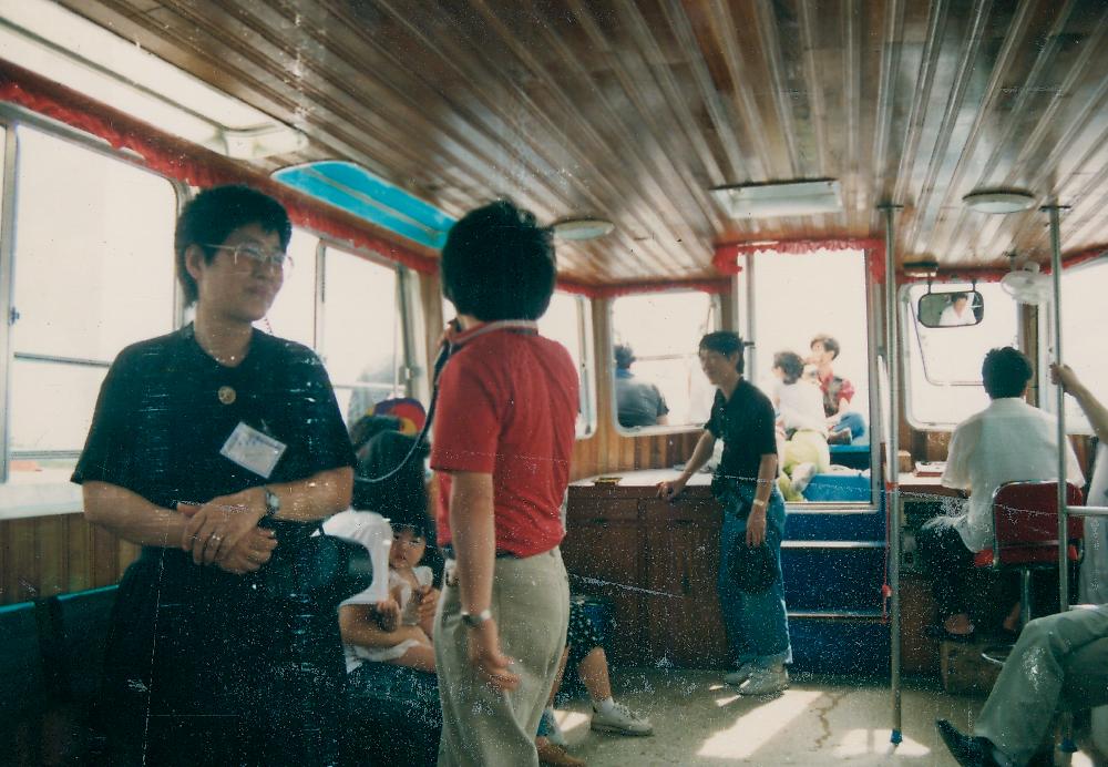 1991년 《금강에서의 국제자연미술전》 국외 참여 작가 문화 답사 현장 사진