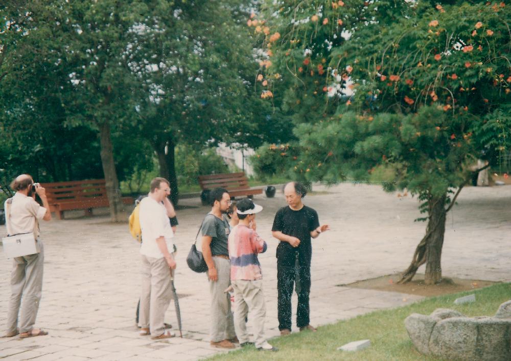 1991년 《금강에서의 국제자연미술전》 국외 참여 작가 문화 답사 현장 사진