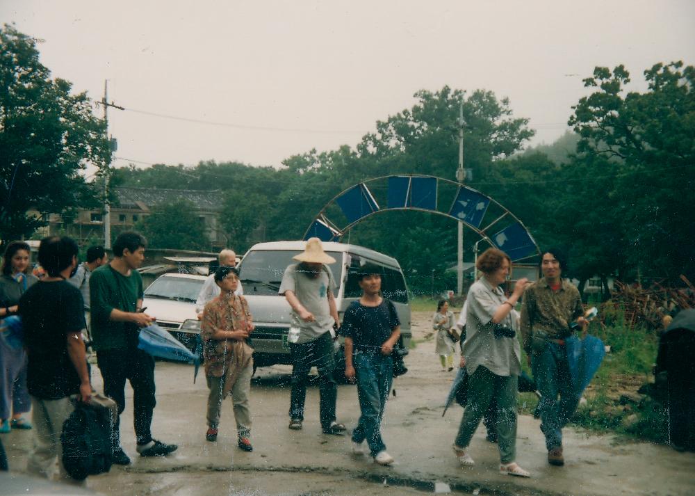 1991년 《금강에서의 국제자연미술전》 국외 참여 작가 문화 답사 현장 사진