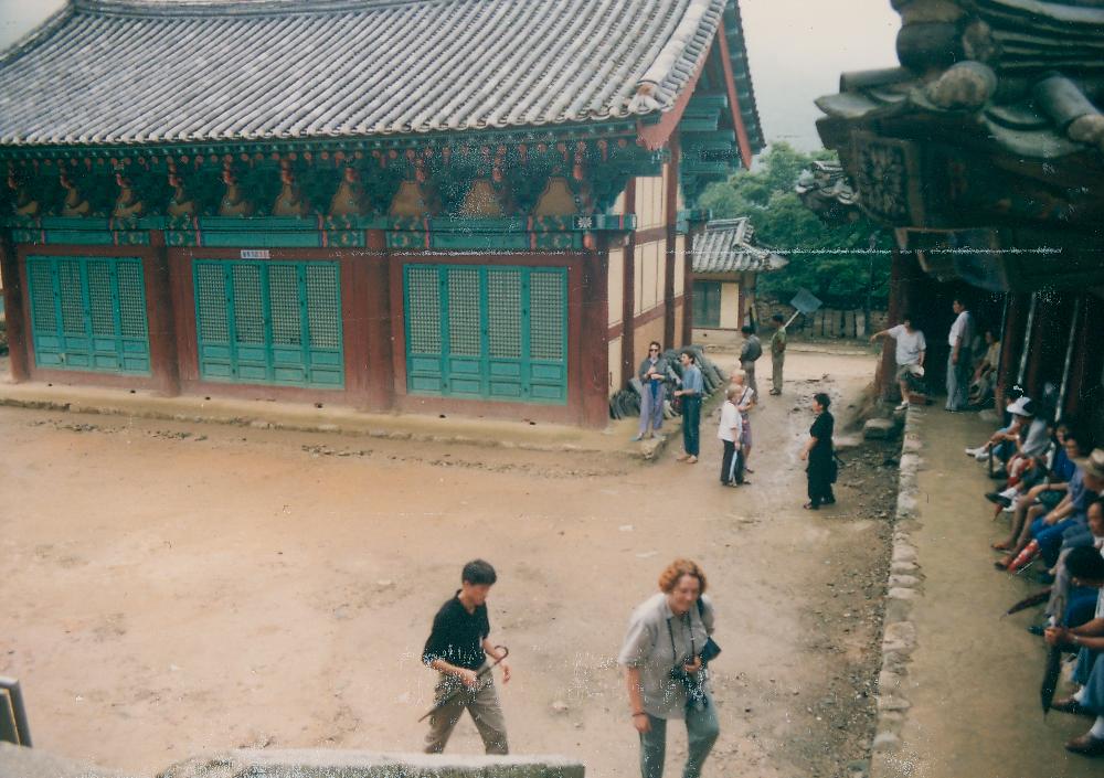 1991년 《금강에서의 국제자연미술전》 국외 참여 작가 문화 답사 현장 사진