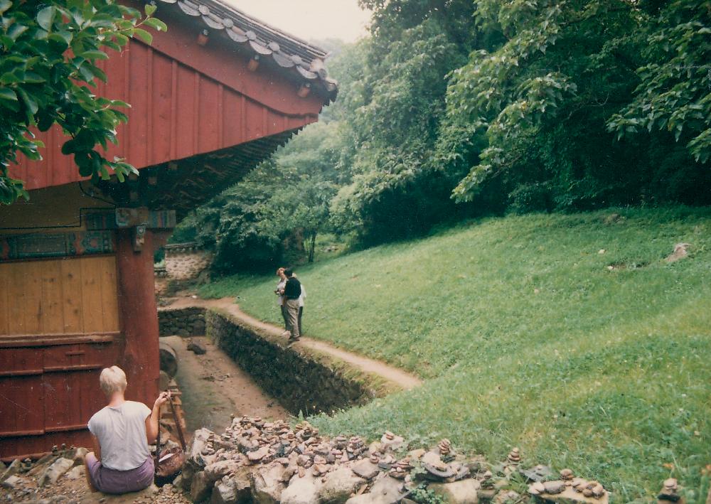 1991년 《금강에서의 국제자연미술전》 국외 참여 작가 문화 답사 현장 사진