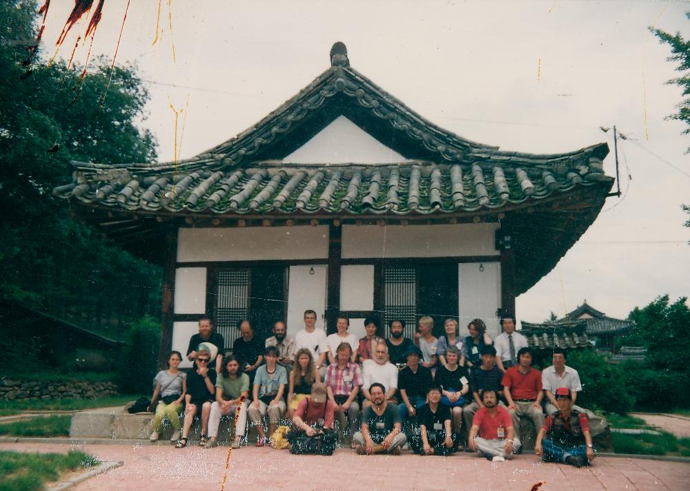 1991년 《금강에서의 국제자연미술전》 국외 참여 작가 문화 답사 현장 사진