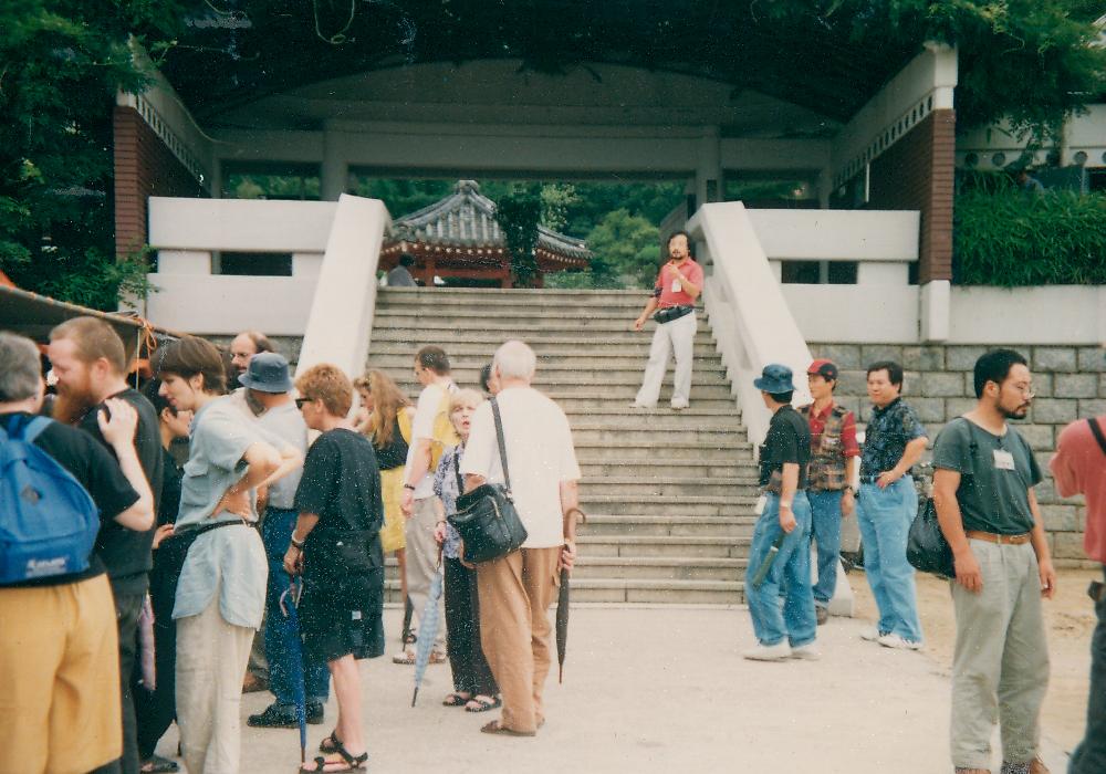 1991년 《금강에서의 국제자연미술전》 국외 참여 작가 문화 답사 현장 사진