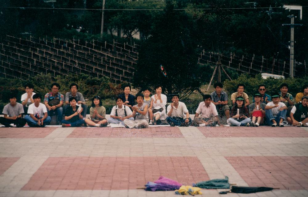 1991년 《금강에서의 국제자연미술전》 전경 촬영 사진 3