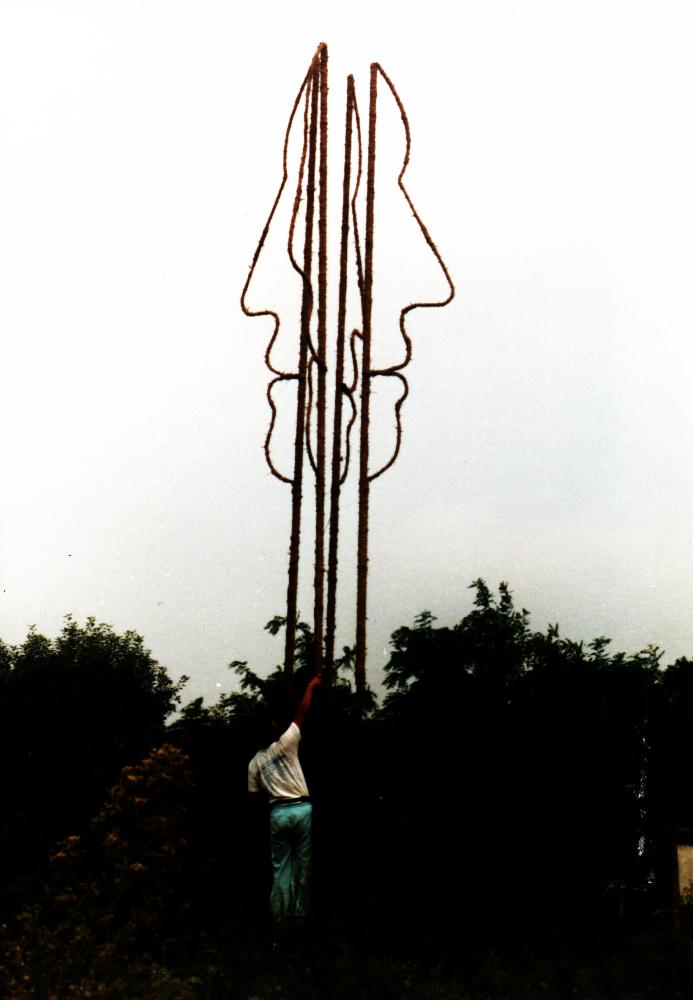 이응우 설치 작업 촬영 사진