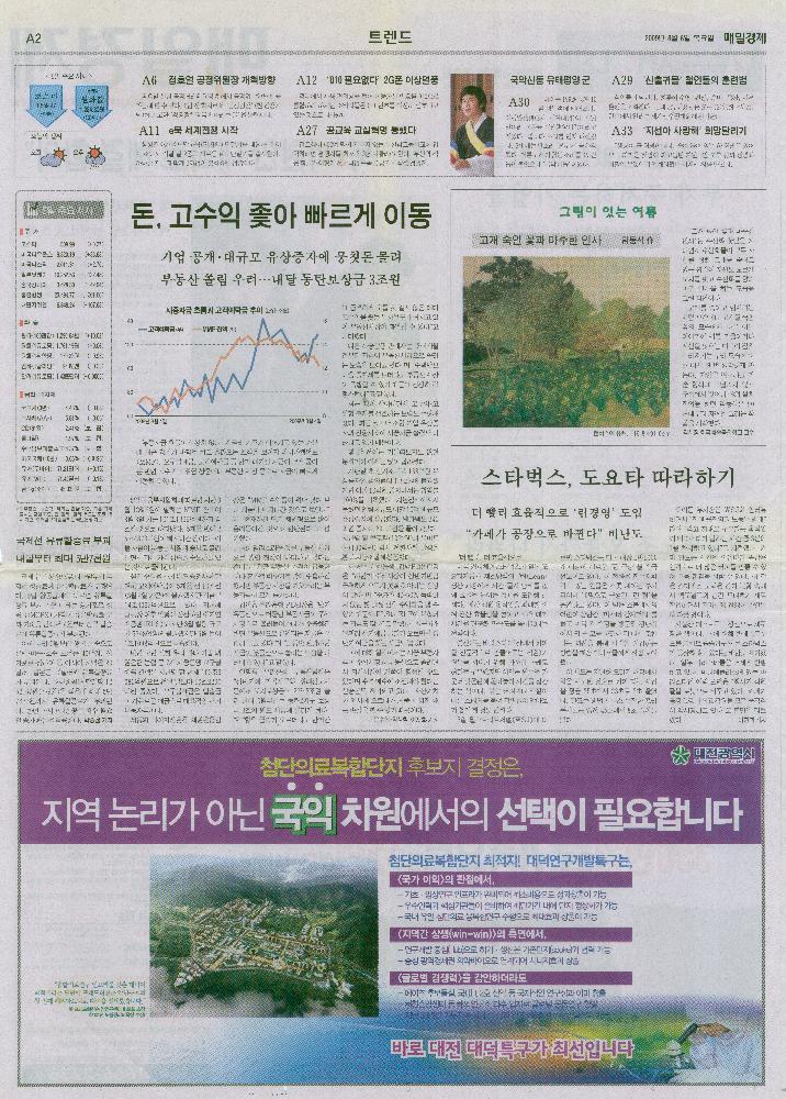 2009년 8월 6일 「그림이 있는 여름-고개숙인 꽃과 마주한 인사 임동식 作(작)」, 『매일경제』 1