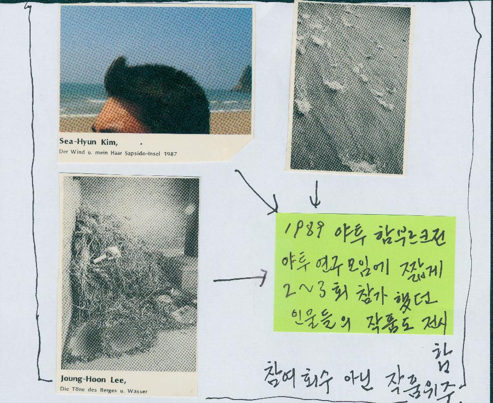 1998년 야투 함부르크 전시에 참여한 작가들의 작품 이미지 문서 1