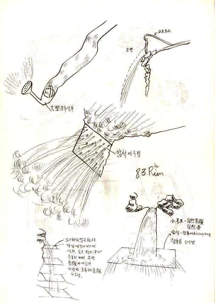 1987년 〈전깃줄 드로잉〉 자료집