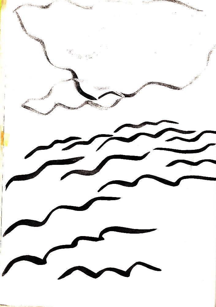 1984년 〈음향드로잉〉 사진 및 드로잉 복사본