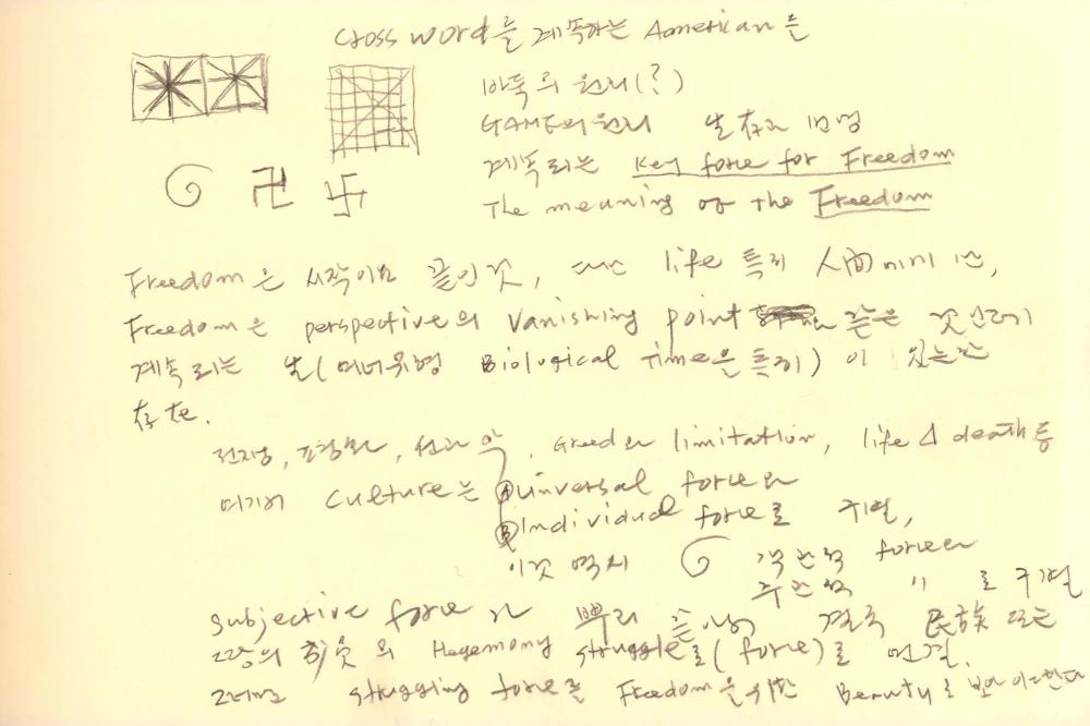 1989년부터 1990년까지 김차섭 구상노트 1