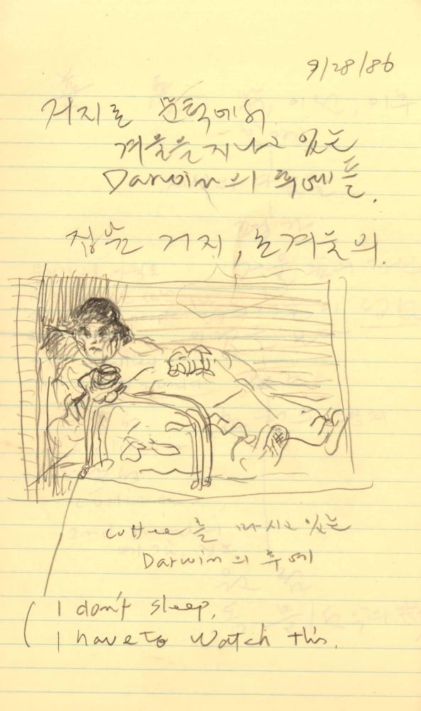 1986년부터 1987년까지 김차섭 구상노트