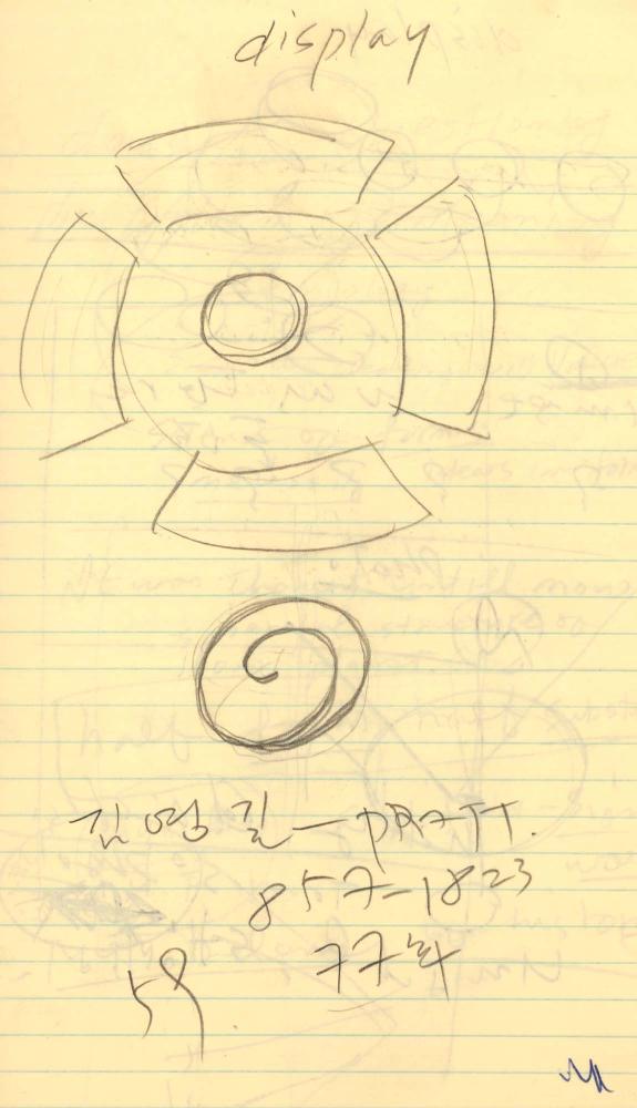 1986년부터 1987년까지 김차섭 구상노트