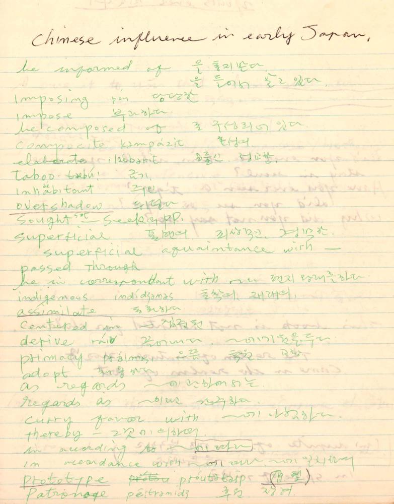 1977년 김차섭 구상노트 1