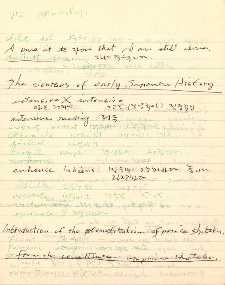 1977년 김차섭 구상노트 1