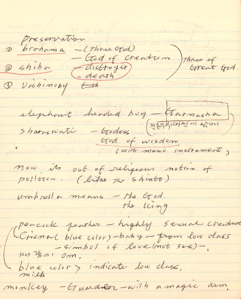 1977년 김차섭 구상노트 1