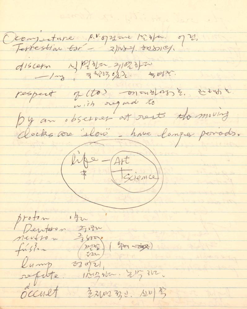 1977년 김차섭 구상노트 1