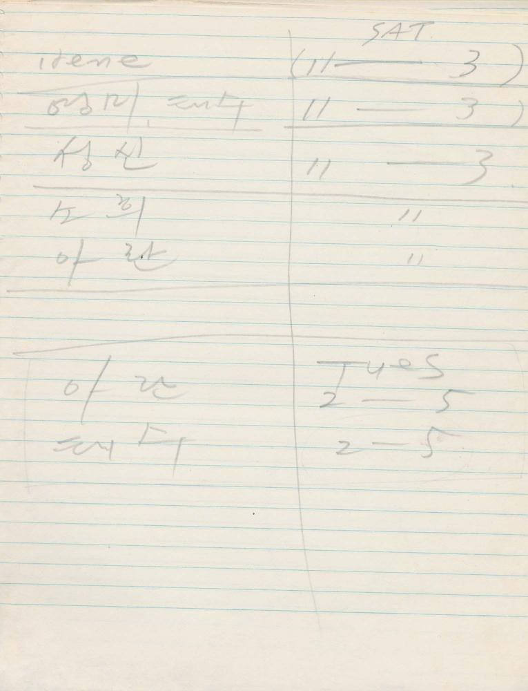 1977년 김차섭 구상노트 1