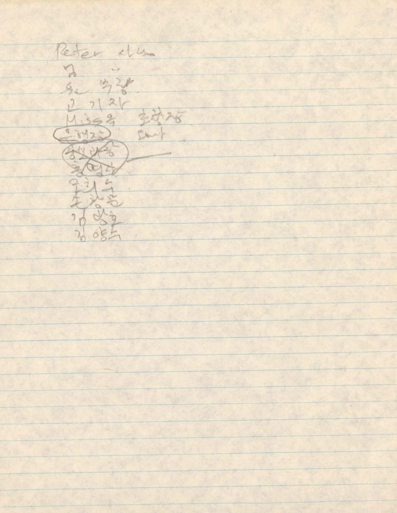 1977년 김차섭 구상노트 1