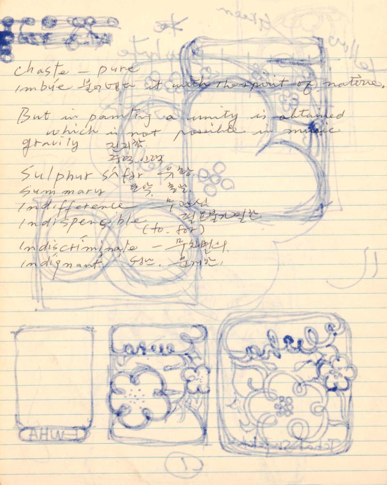 1977년 김차섭 구상노트 1