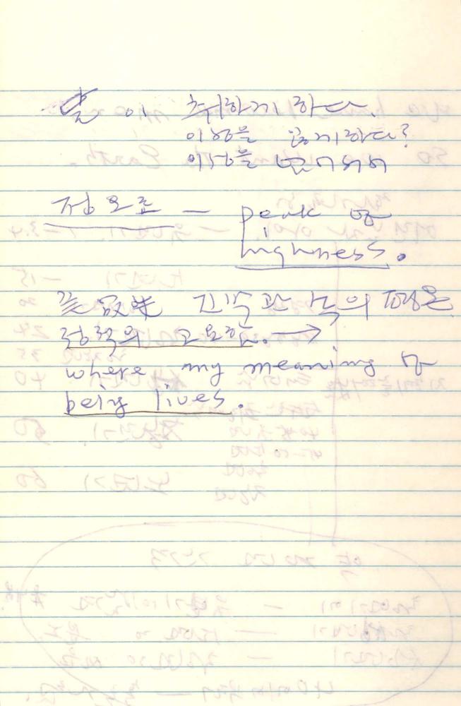 1987년 김차섭 구상노트 1