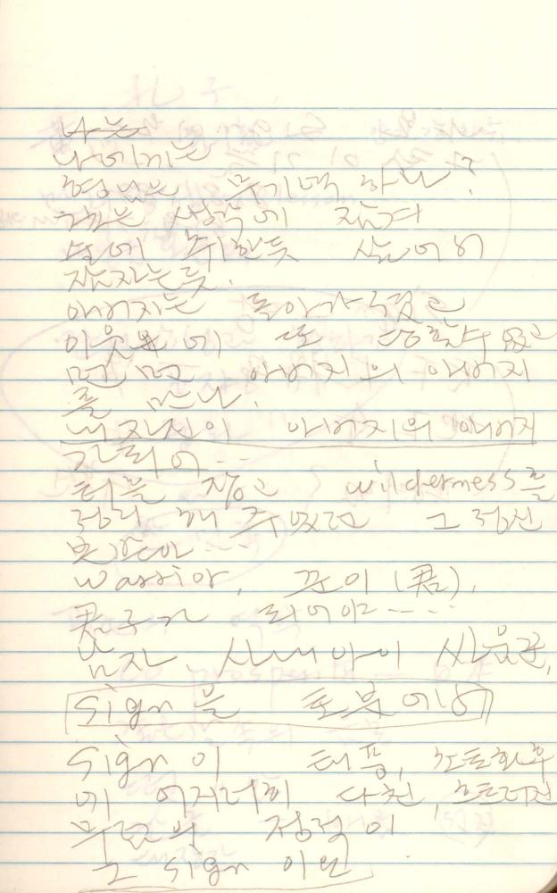1987년 김차섭 구상노트 1