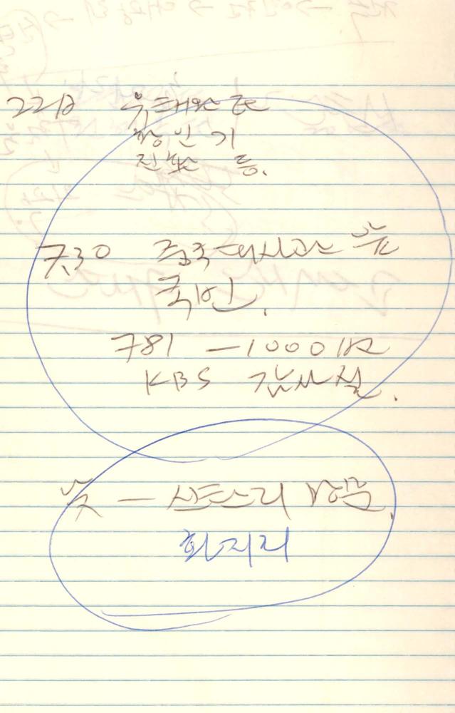 1987년 김차섭 구상노트 1