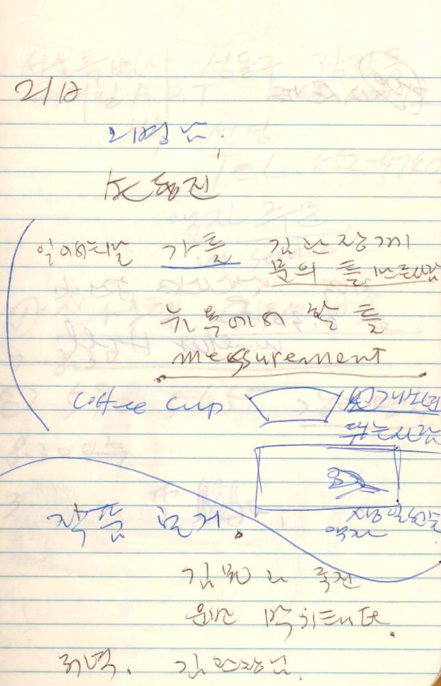 1987년 김차섭 구상노트 1