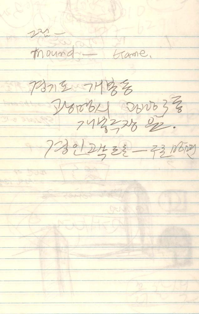 1987년 김차섭 구상노트 1