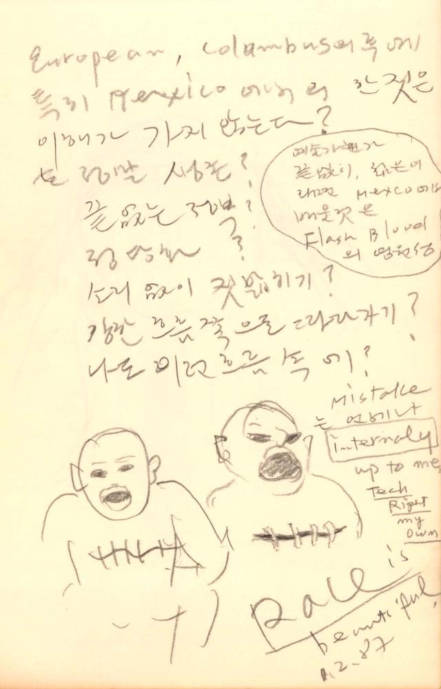 1987년 김차섭 구상노트 2