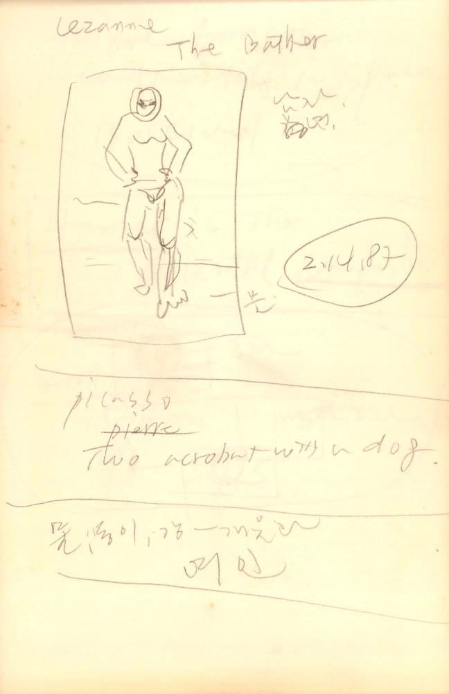 1987년 김차섭 구상노트 2
