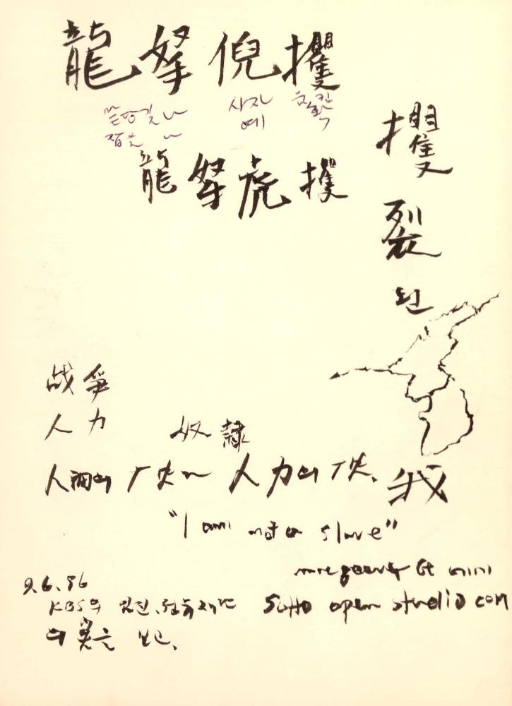 1996년 김차섭 구상노트 2
