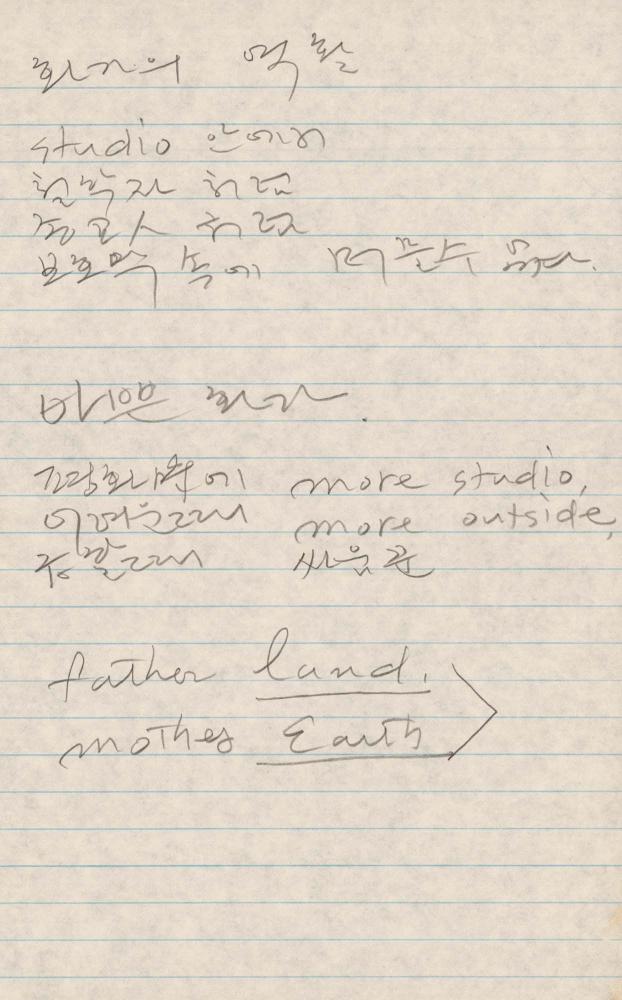 1989년 김차섭 구상노트 1