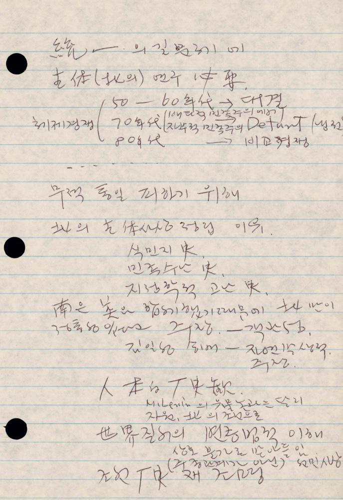 1989년 김차섭 구상노트 1