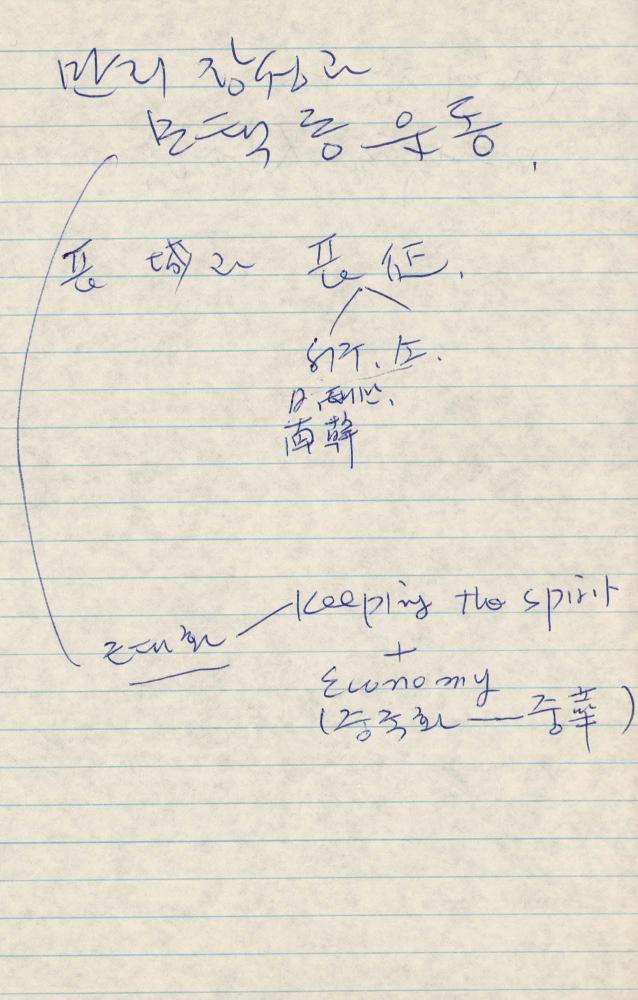 1989년 김차섭 구상노트 1