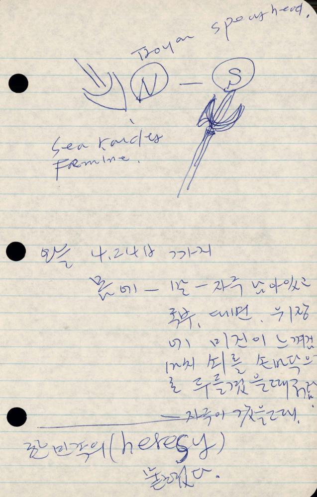 1989년 김차섭 구상노트 1