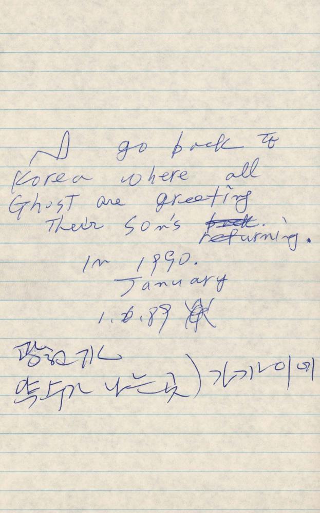 1989년 김차섭 구상노트 1
