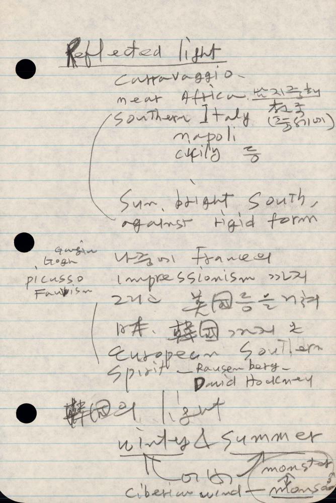 1989년 김차섭 구상노트 1