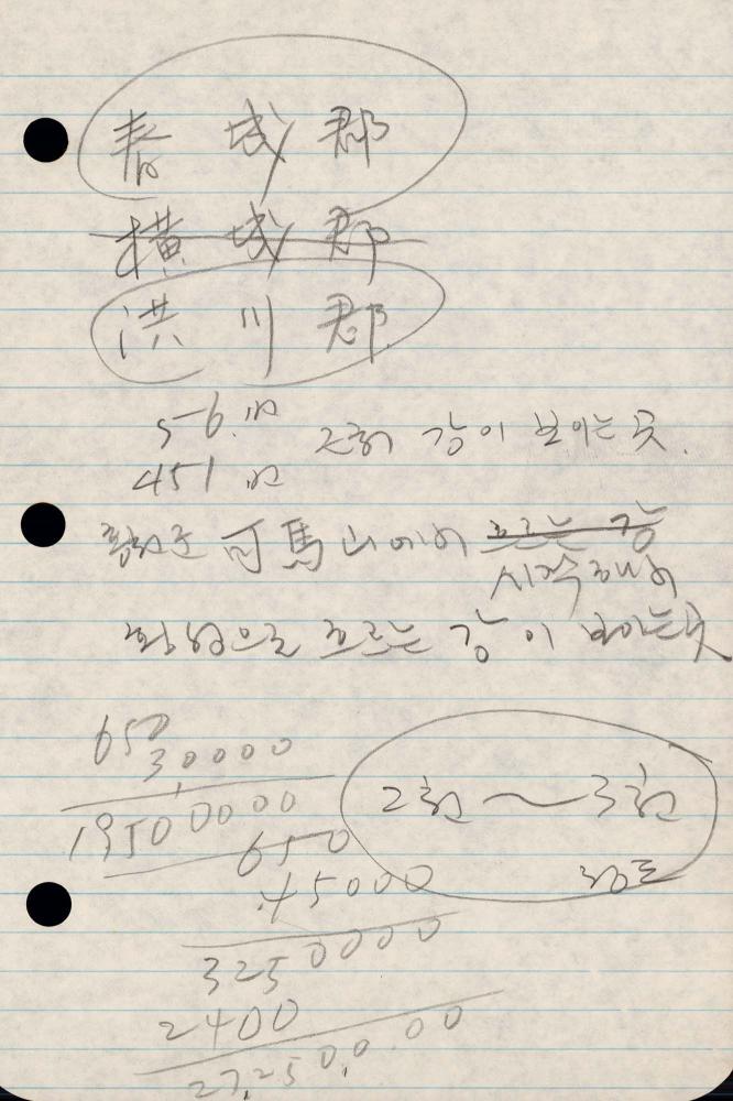 1989년 김차섭 구상노트 1