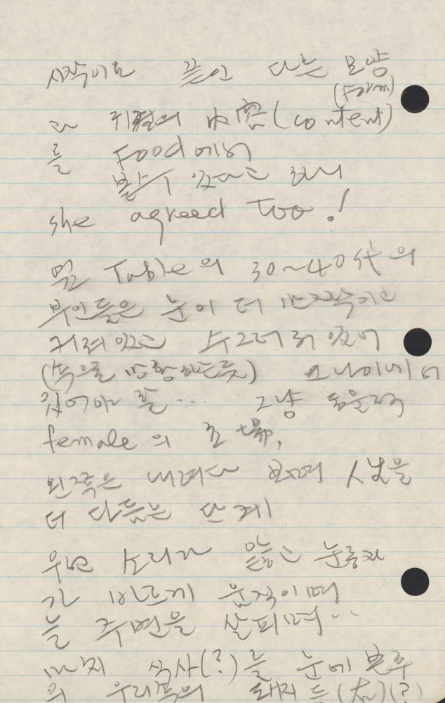 1989년 김차섭 구상노트 1