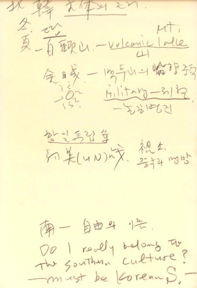 1988년 김차섭 구상노트 1