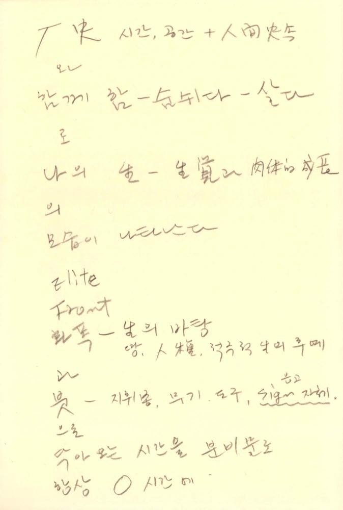 1988년 김차섭 구상노트 1