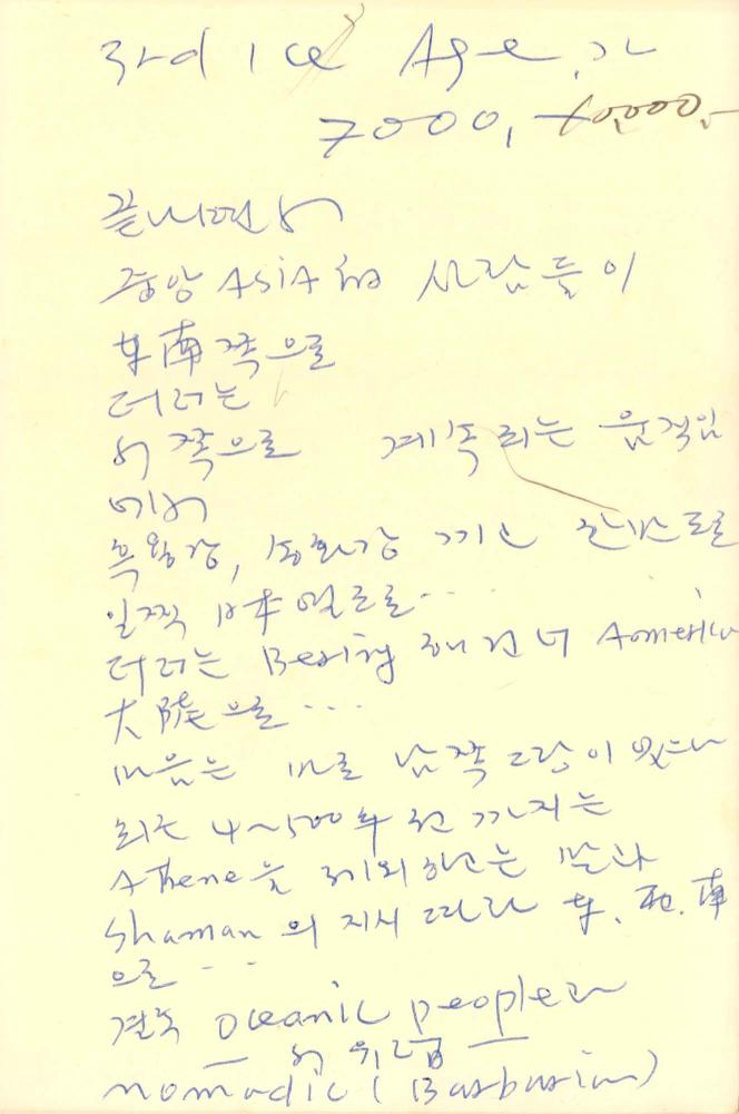 1988년 김차섭 구상노트 1