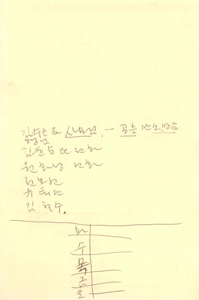 1986년 김차섭 구상노트 2