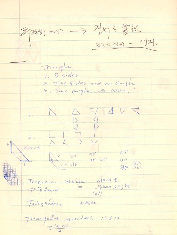 1977년부터 1978년까지 김차섭 구상노트