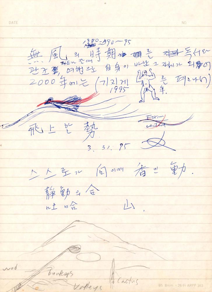 1975년 김차섭 구상노트 2