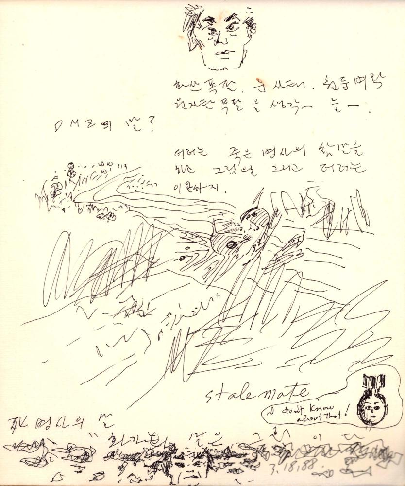 1988년 김차섭 구상노트 9