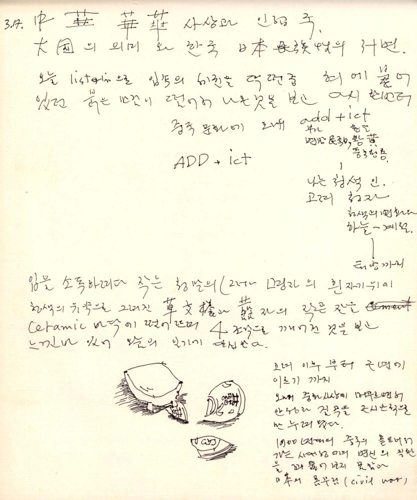 1988년 김차섭 구상노트 9
