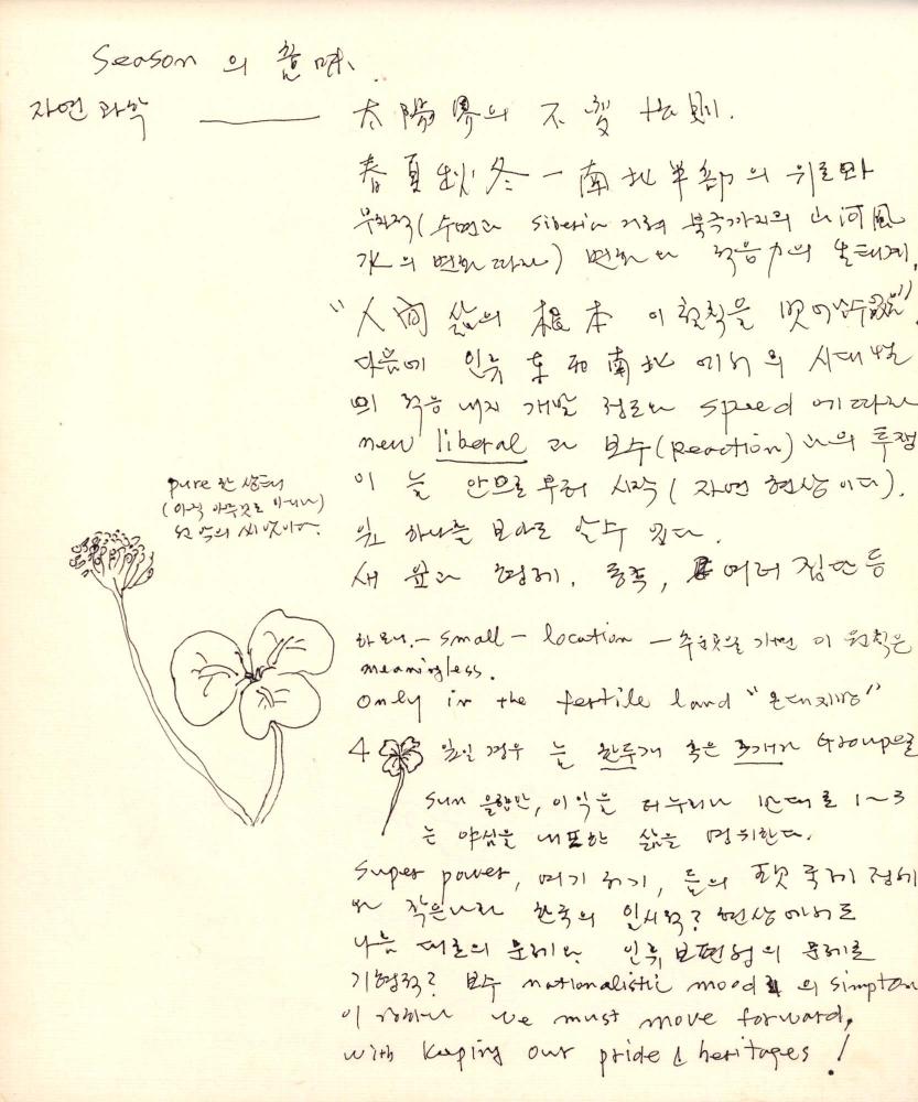 1988년 김차섭 구상노트 9