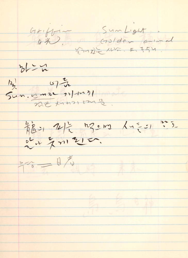 1998년 김차섭 구상노트