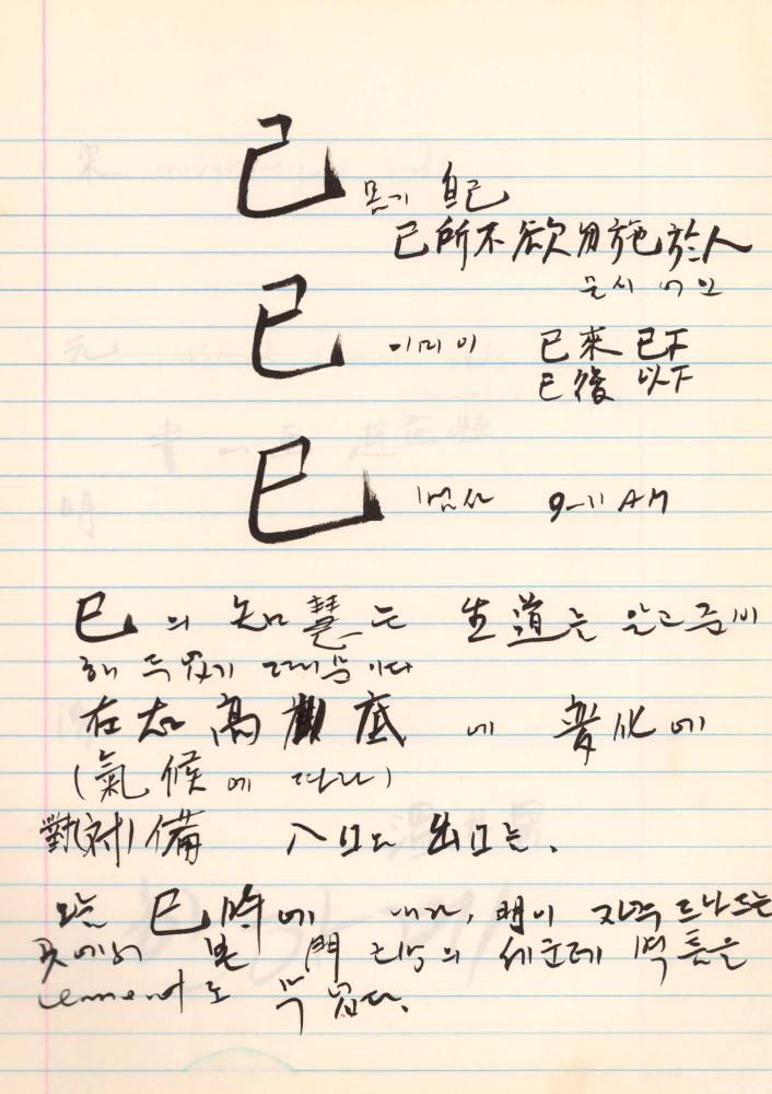 1998년 김차섭 구상노트